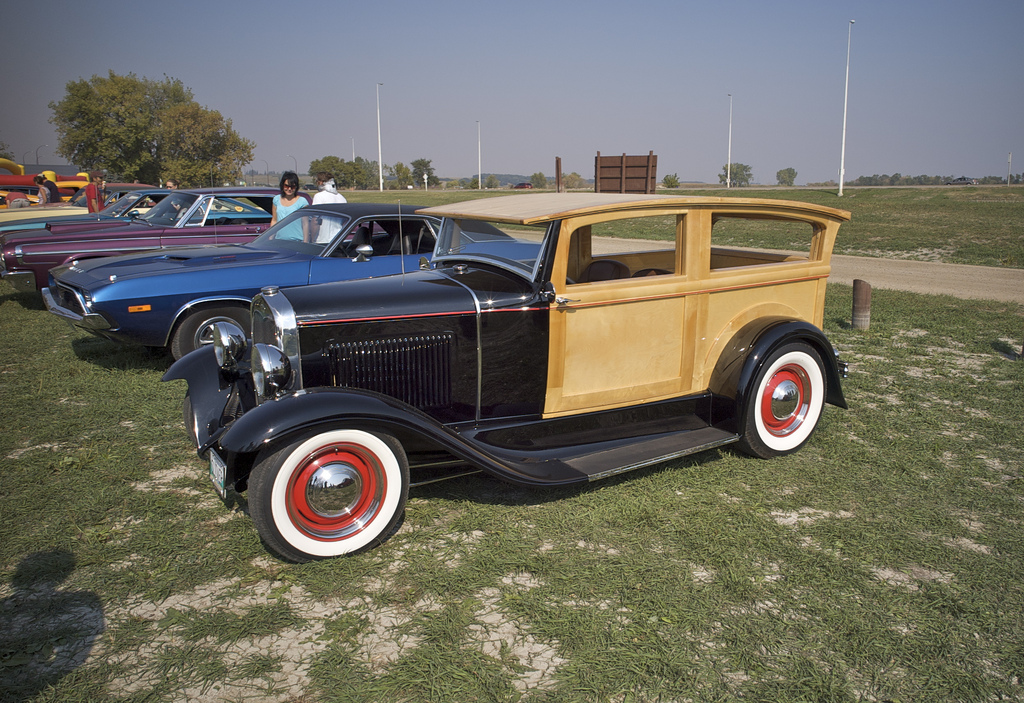 interesting vintage car woody