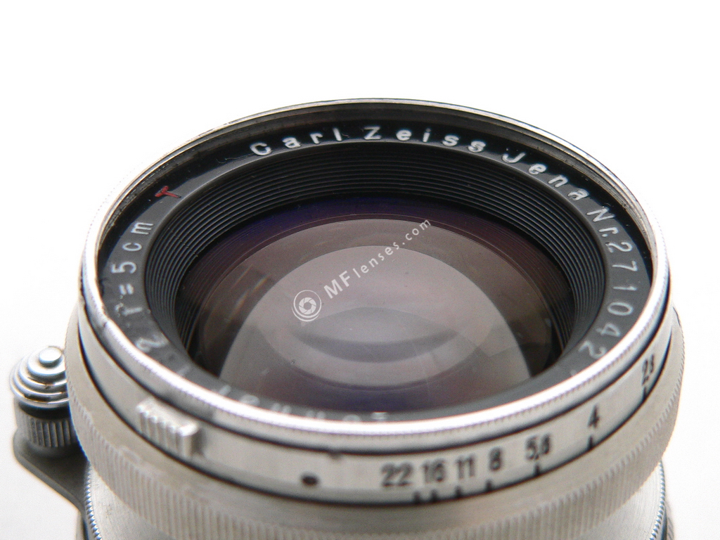 Carl Zeiss Jena 5cm f2.0 collapsible first Soviet lens