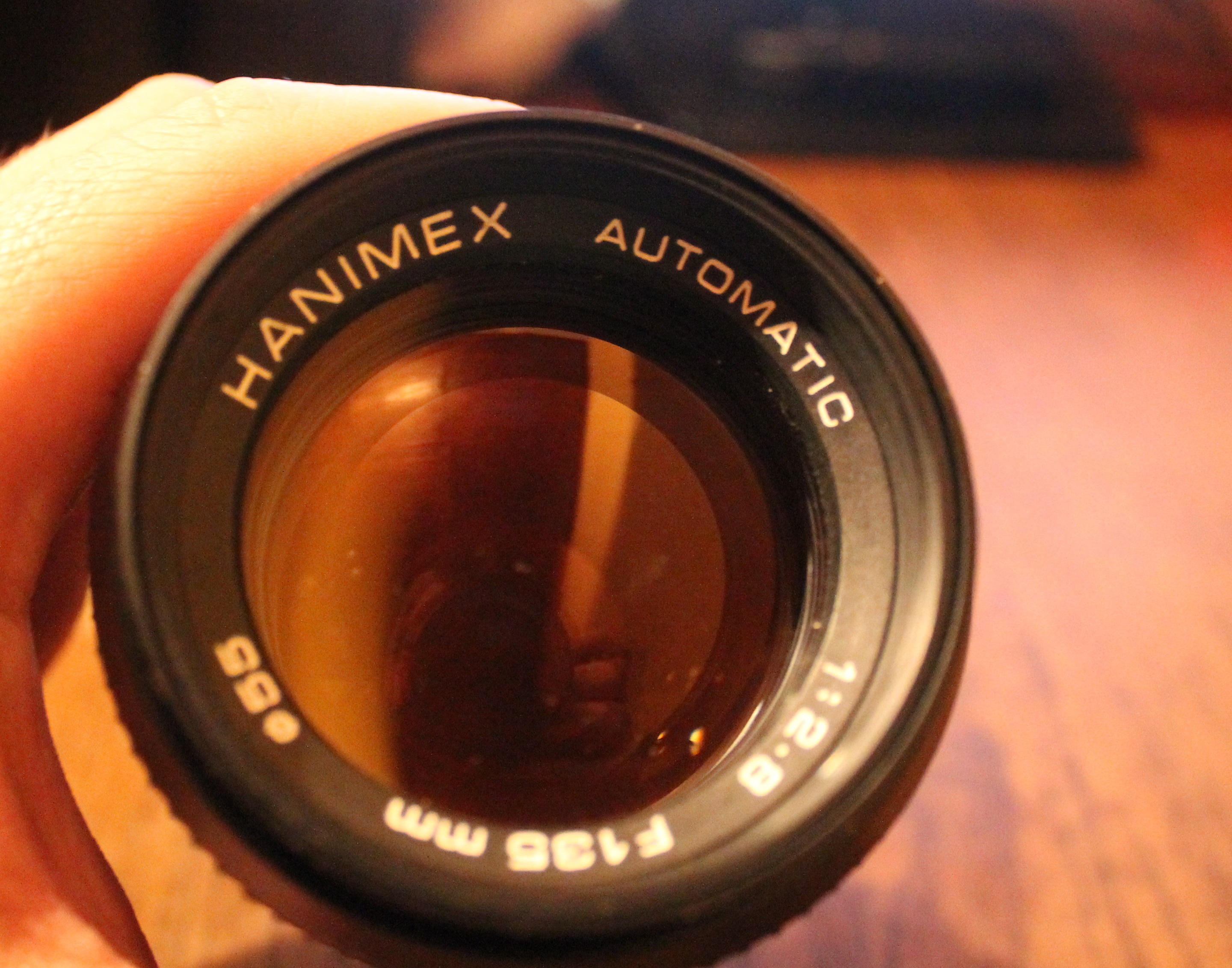 M42 Hanimex 135mm AUTOMATIC f2.8 Lens Aperture