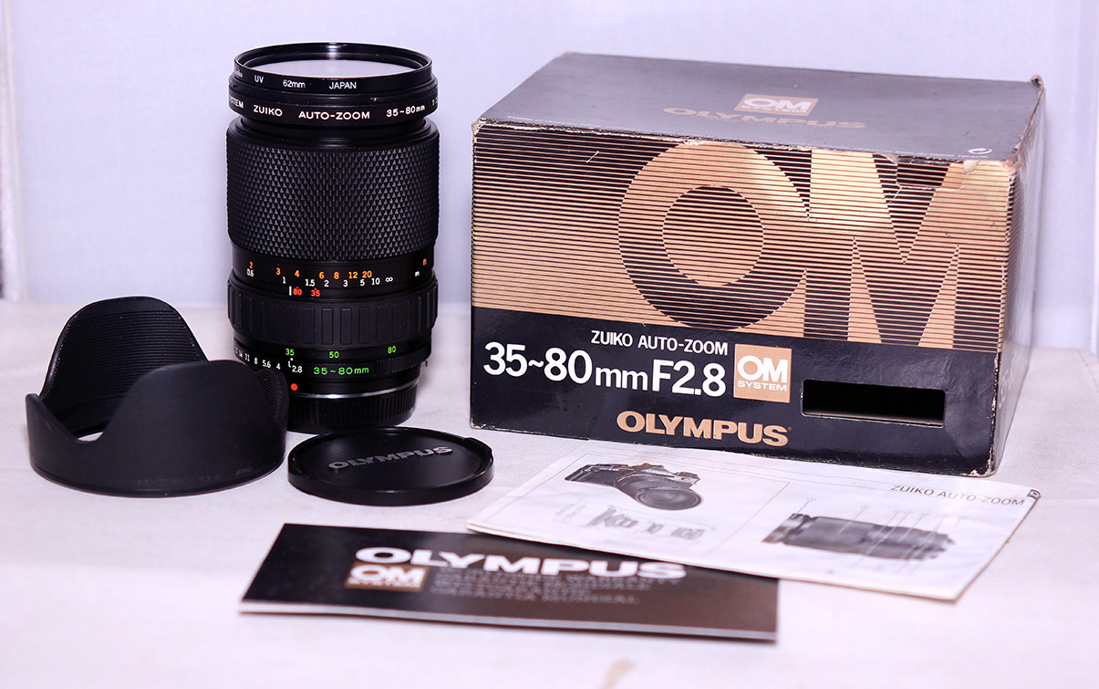 Rare Olympus OM Zuiko Auto-Zoom 35-80 f2.8 Lens with Box