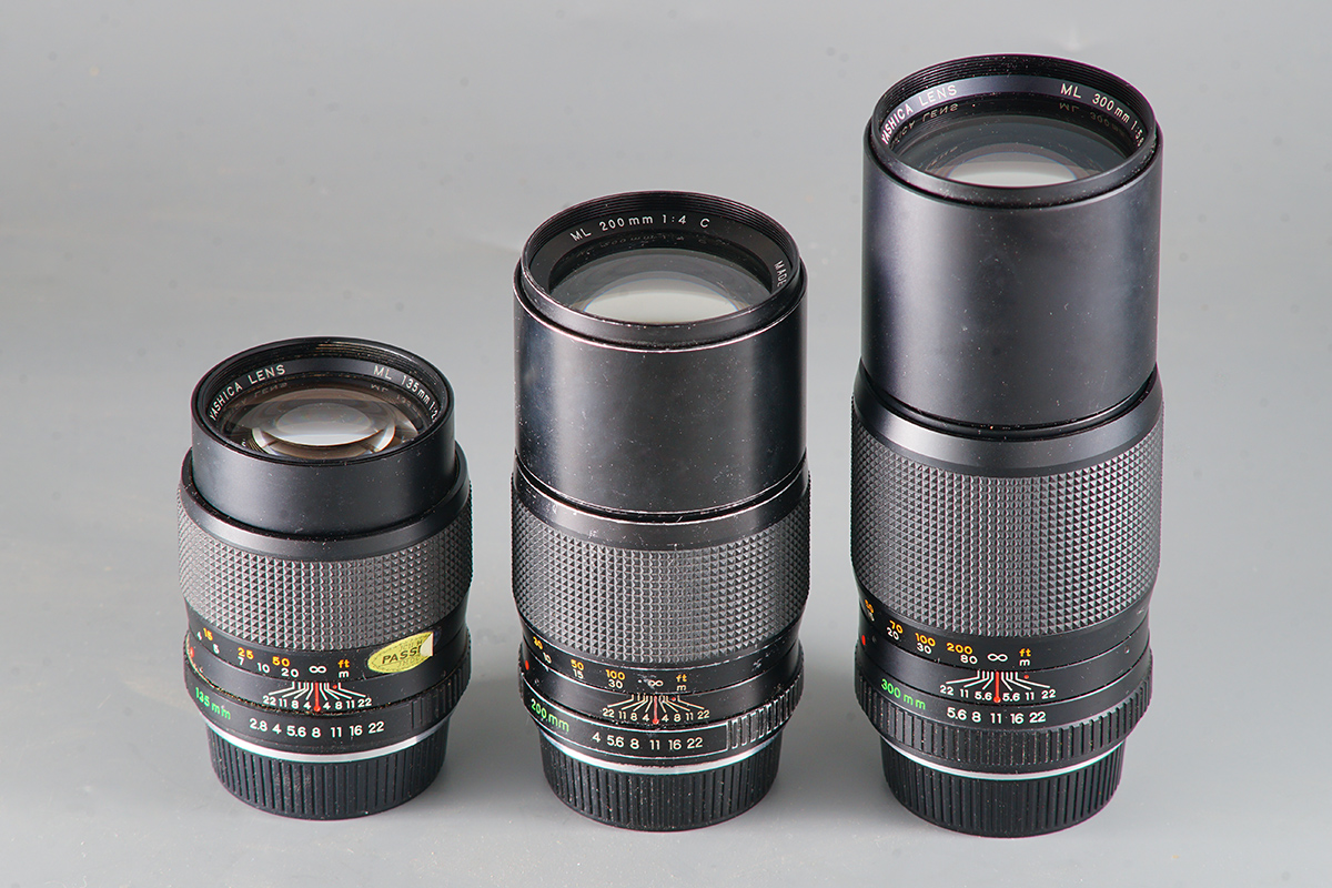 Yashica ML lenses with a 